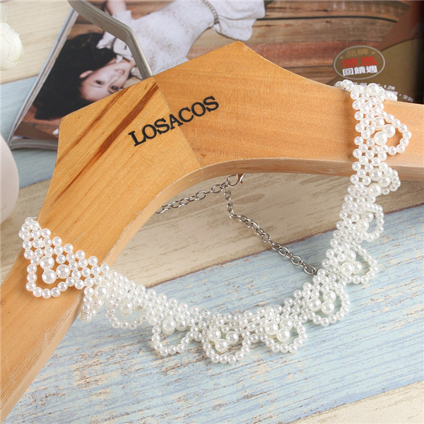 

New Arrival Summer Fashion Imitation Pearl Fake Collar Necklace For Women Clothes Accessory 8 Styles