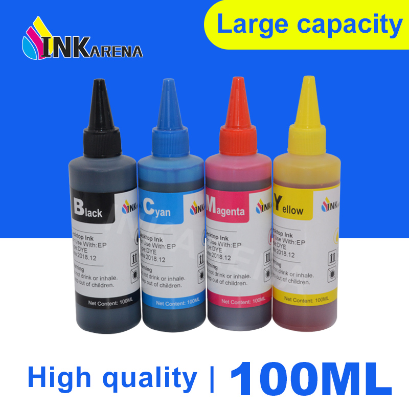 

INKARENA 100ml Dye Ink Refill Kit for Canon Pixma PG445 PG 445 PG-445 CL-446 PG 440 PG-440 PG440 CL441 XL Printer Ink Cartridge