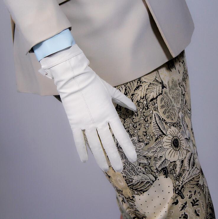 

Women's autumn winter natural sheepskin leather fleece lining warm glove lady's genuine leather touch screen driving glove R2298