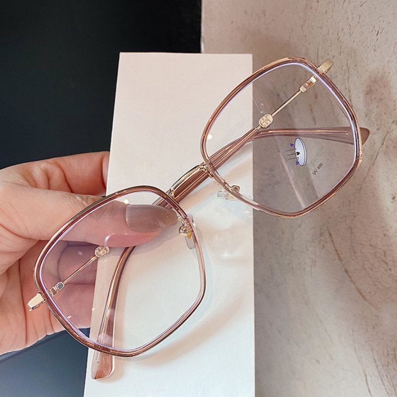 New Arrival Bald Design Full Metal Made Slim Light Optical Glasses With Multi Frames And Long Cover Legs-image-589098542