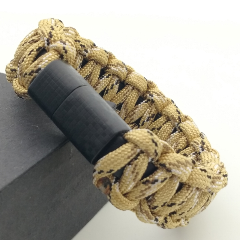 

Camouflage survival cable bracelets Parachute Braided wrist band