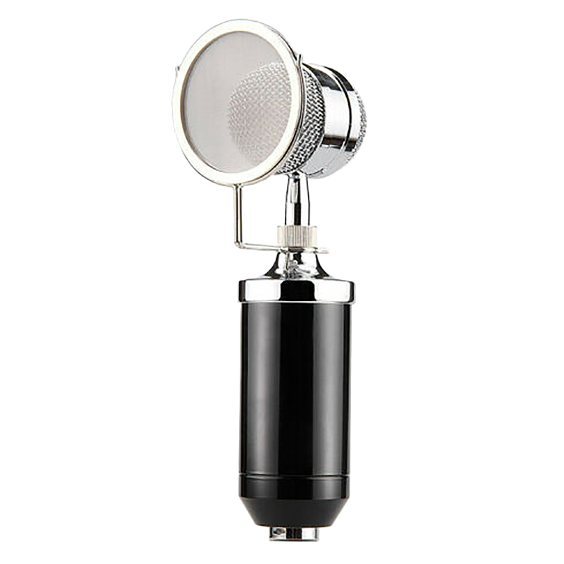 

BM-8000 Condenser Microphone, Home Large Vibrating Film Live Broadcast Mai Network K Song Microphone(Black