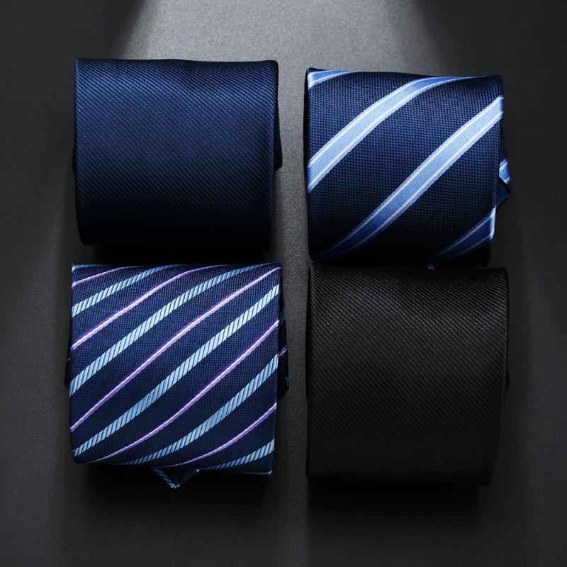 

Bow Ties Men's Solid Color Blue Black Stripe Mens Tie Necktie Accessories Daily Wear Bussiness Office Cravat Wedding Party Gift