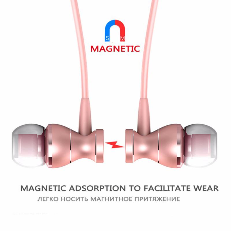 

In-Ear Wired Bass Sound Earphone Metal Magnetic Headset Headphone for Phone with Mic Microphone Volume Control Stereo Earbud Mp3