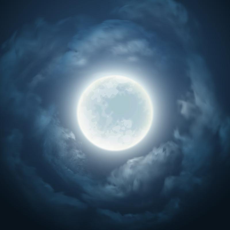 

Laeacco Photographic Backgrounds Moon Shiny Gradient Cloud Night Sleep Dream Scenic Photocall Backdrops Photo Studio