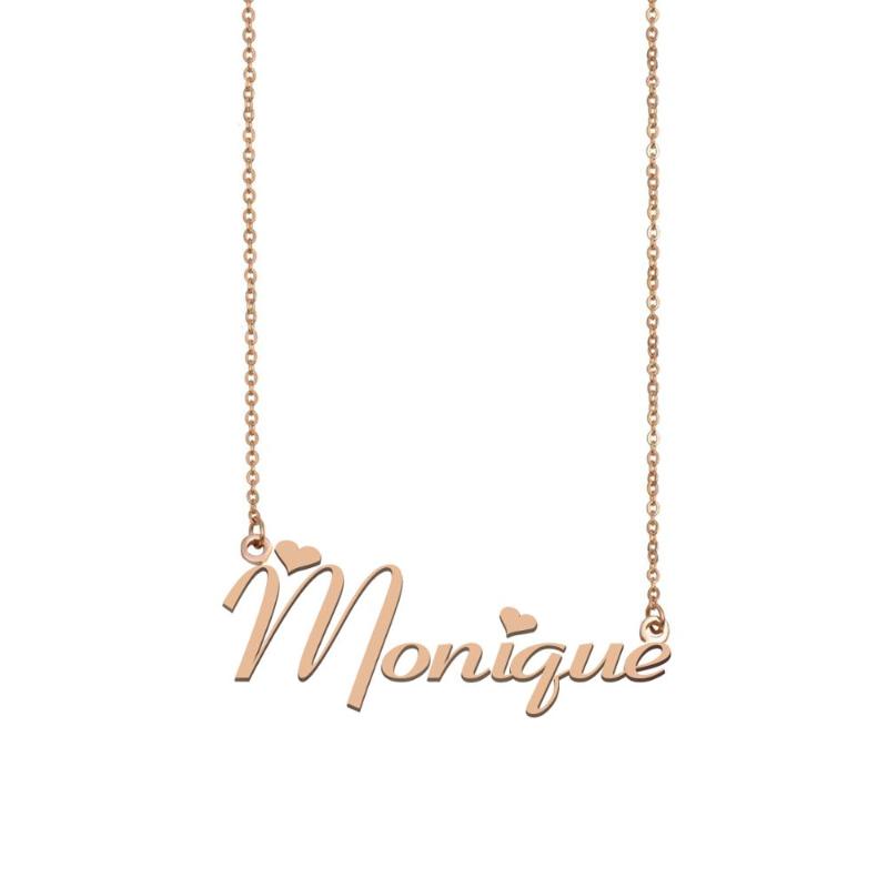 

Monique Name Necklace , Custom Name Necklace for Women Girls Best Friends Birthday Wedding Christmas Mother Days Gift