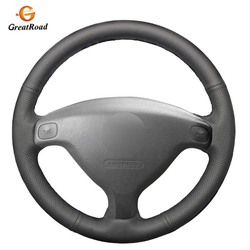 

Black Genuine leatherr Car Steering Wheel Cover for Zafira A 1999-2005 Sail Astra G H 1998-2007 Wheel Cover