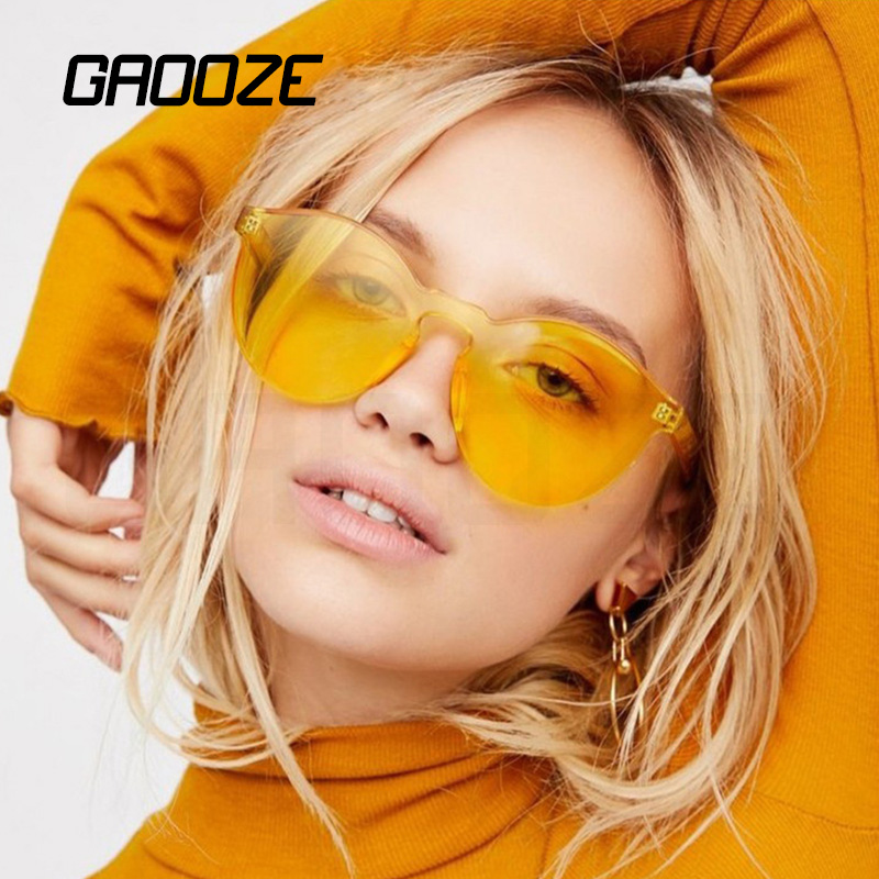 

GAOOZE Lunxy Round Sunglasses Brand Women Round Mirror Sunglasses Female Fashion Anti-glare Glasses Vintage Glasses LXD365