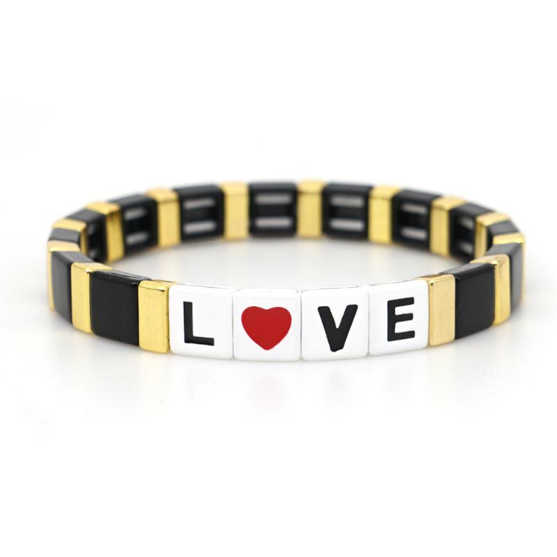 

Shinus Enamel Tile Bracelet Women Men Pulseras Mujer Moda 2020 Bracelets Accesorios Jewelry Handmade Summer bangtan