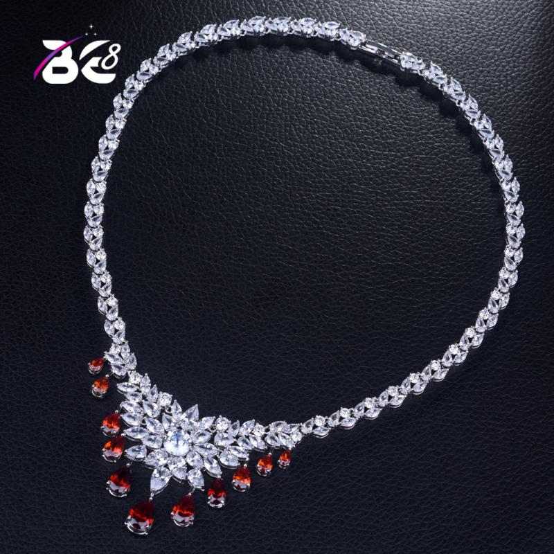 

Be 8 New Arrival Cubic Zircon Water Drop Long Chain Necklace for Women Jewelry, Statement Necklace Wedding Accessories N076