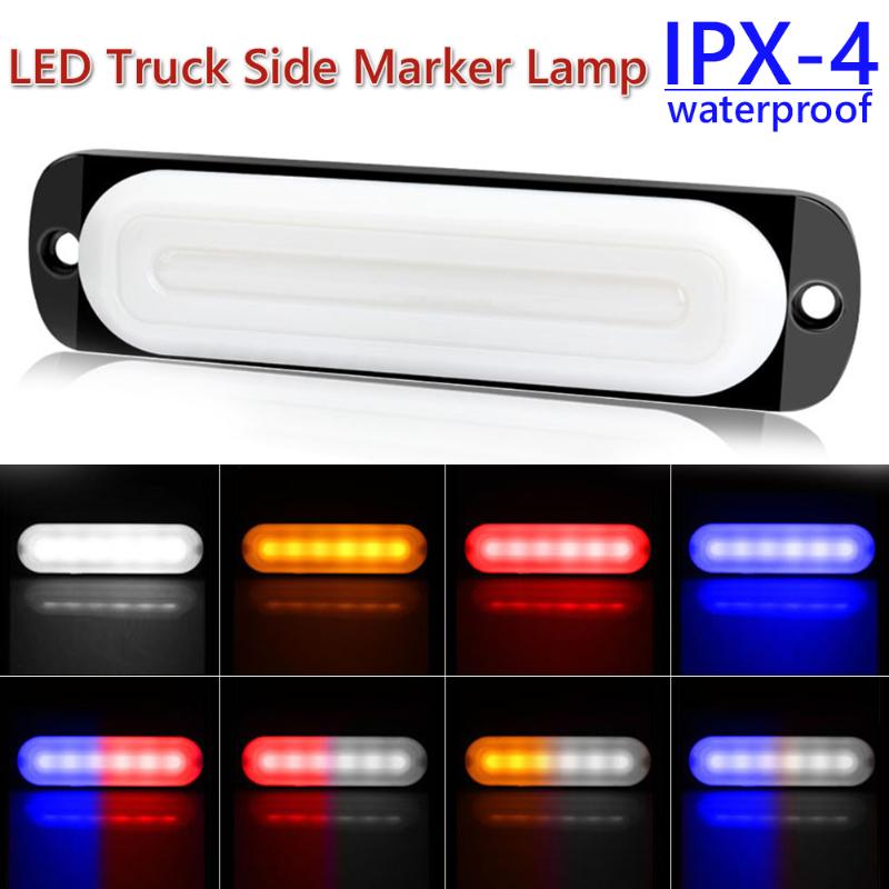 

6 LED Truck Lamp Strobe Ultra Thin Easily Installation Personal Car Elements Warning Light Easily Installation Car, As pic