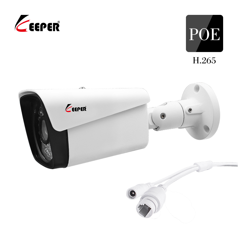 

H.265 POE 1080P IP Camera Outdoor Waterproof CCTV Network Bullet Camera 2MP 3.6/6mm Lens P2P Onvif NVR