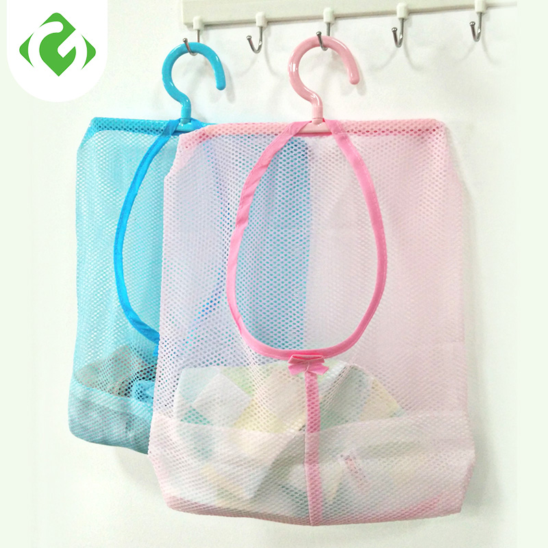 

Hanging Organizers Bathroom Hanging Bag Clothespin Mesh Hooks Storage Bag Mesh Shower Bath Organizers, Blue