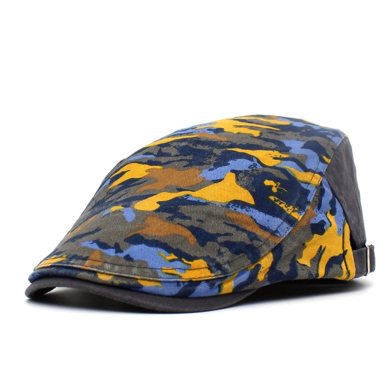 

Fashion Camouflage Beret Hat Men Sun hat Golf Driving Cabbie Newsboy Flat Ivy Summer Cap peaky blinder casquette cap