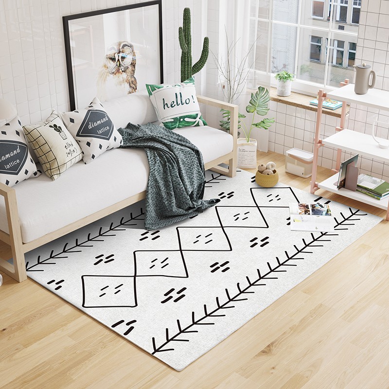 

Morocco pattern all geometric living room carpet no hair easy care, INS home decoration bedroom printed rug, 05 print rug