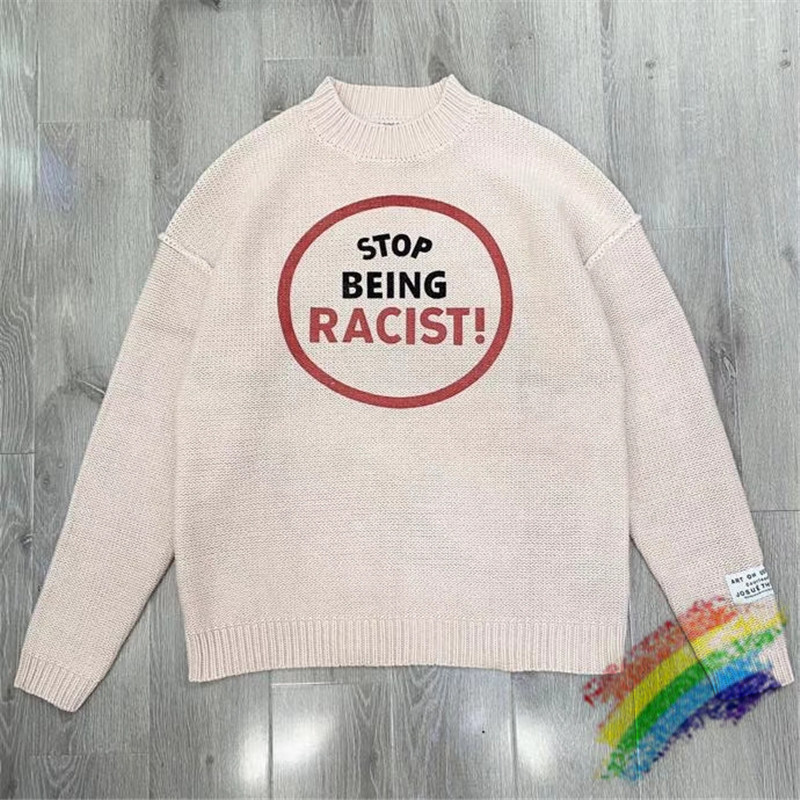 

Double-sided Loose Sweater Men Woman 1 High Quality Crewneck Vintage Sweater