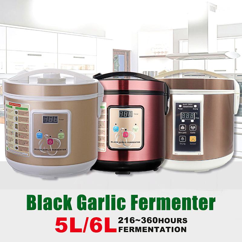 

90W 5/6L Automatic Black garlic fermenter household DIY zymolysis pot maker 110V 220V black garlic fermenting machine US/AU/EU