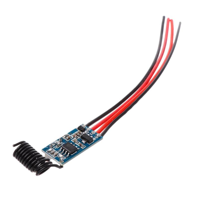 

Relay Wireless Switch Remote Control DC3V 3.7V 5V 6V 7V Mini Power LED Lamp Controller Micro Receiver Transmitter System 433MHz