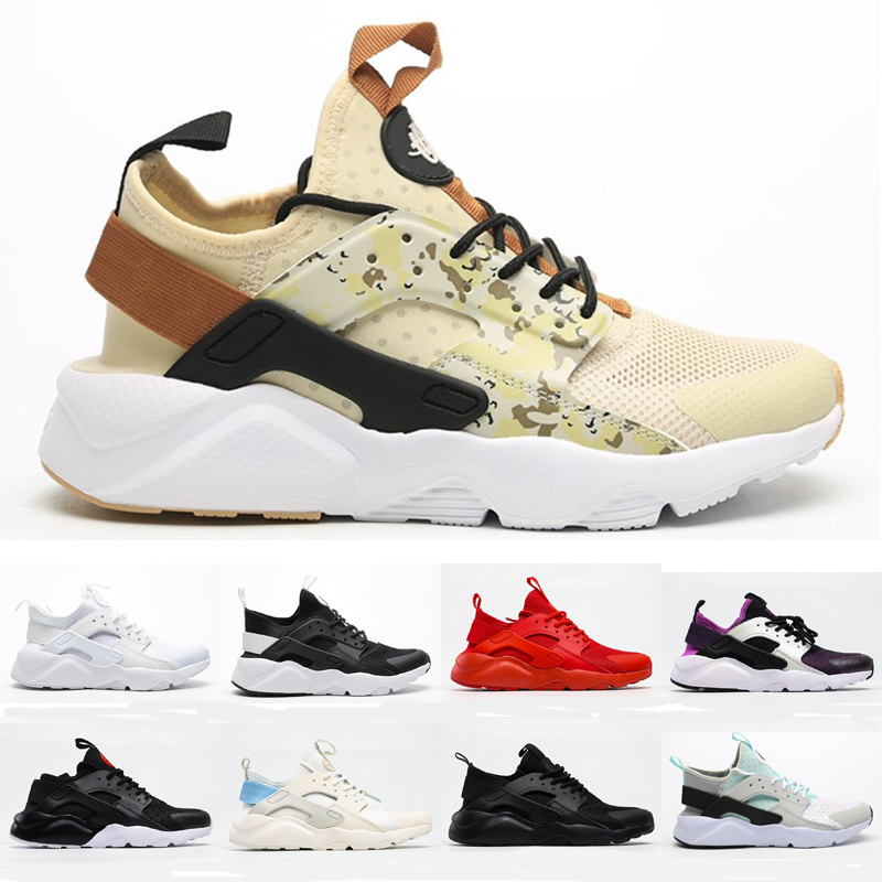 

Huarache 4 IV Ultra Running Shoes For Men Women All Red whtie Huraches Mens Trainers Hurache Sports Sneakers 36-46, As shown 25
