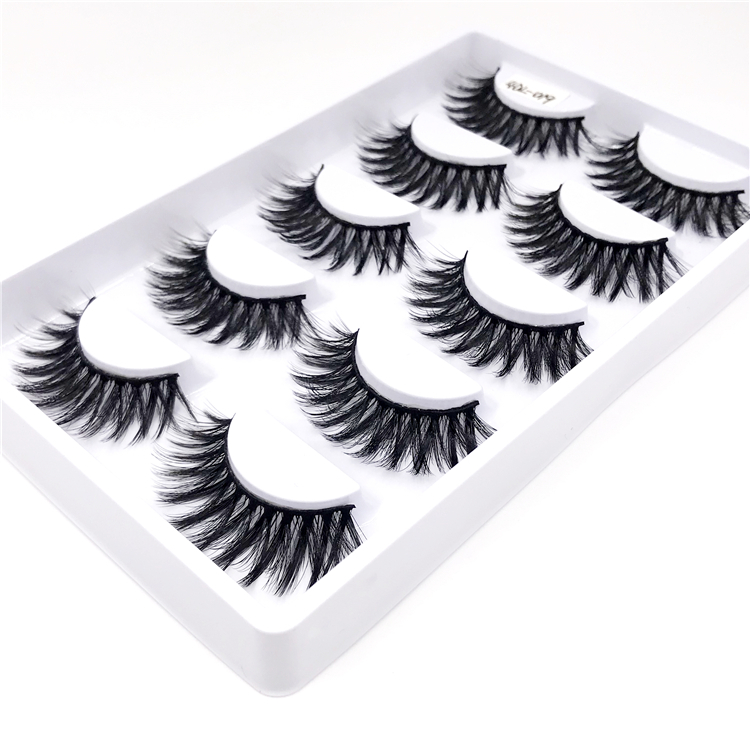 

5 Pairs 4D Faux Mink False Eyelashes Thick Criss-cross Fluffy Eyelash Natural Long Lashes Handmade Lashes Beauty Makeup
