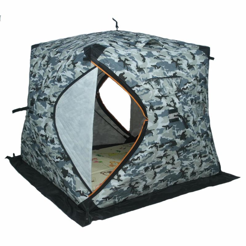 

High Quality Automatic 2-3 People Ice Fishing Tent Dressing Toilet Bathing Tents Outdoor Camping Tent Cotton Thicken Large