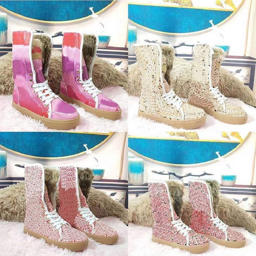 

Fashion Winter Snow Boots Real Fur Slides Leather Waterproof Winter Warm Knee High Boots Fashion booties australia sh02 L3, #20