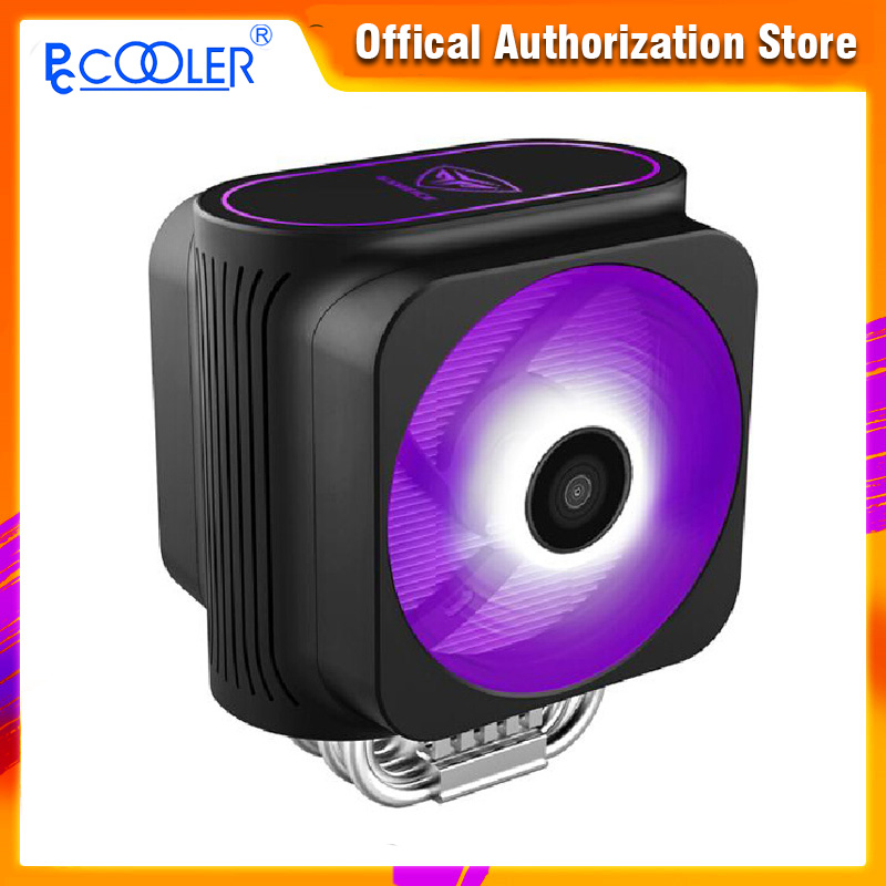 

PCCOOLER cpu cooler Radiator RGB 120mm PWM Silent Fan for Intel LED Fan CPU Air Cooling Computer Cooler 2011/1155/115X AMD am4