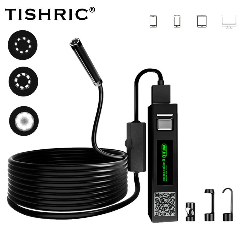 

TISHRIC Wifi for Smartphone1200P Endoscope for Cars Sewer/Pipe/Inspection Camera Monitor Industrial Endoscope