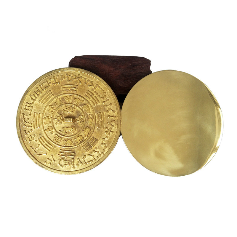 

Chinese Fengshui Brass Bagua Mirror Wall Hanging Ornaments Auspicious Metal Crafts