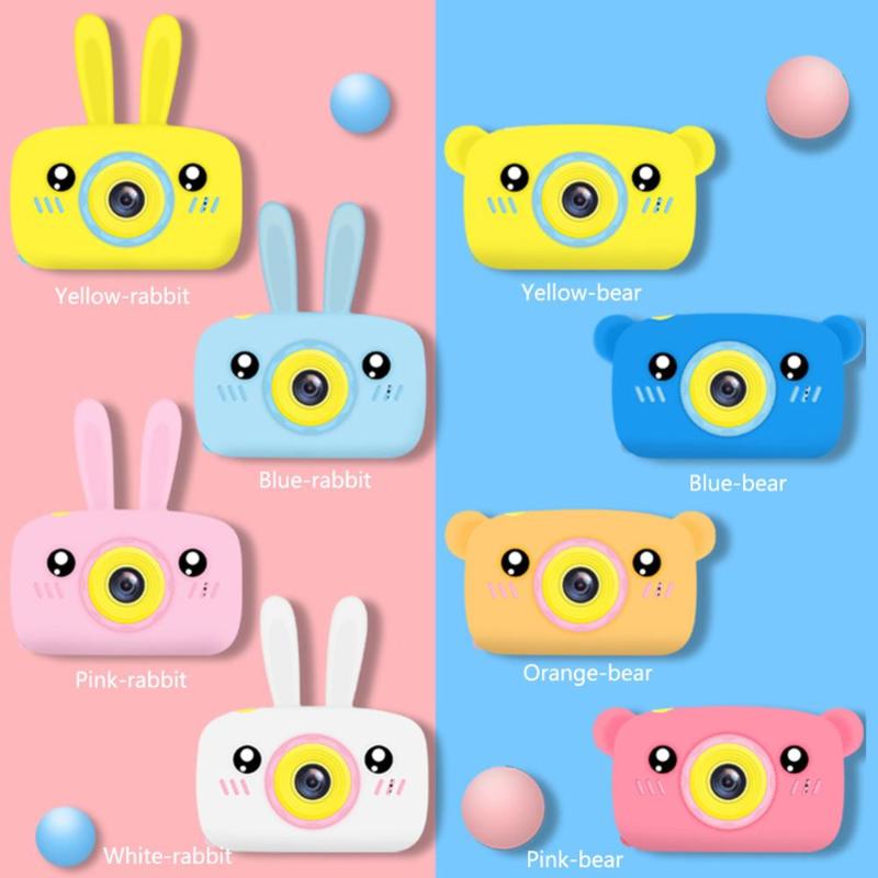 

2'' Children Cute Cartoon Digital Video Kids Camera Full HD 1080P 12MP Portable LCD Screen Display For Chirdren Learning Study