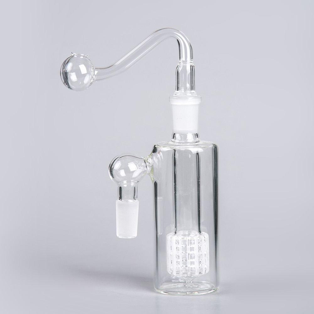

US Stock 45 90 Degree Design Mini Glass Ash Catcher 14mm 18mm 4.5 Inch Portable Glass Bong Ash Catchers Thick Pyrex Clear Bubbler Ashcatcher