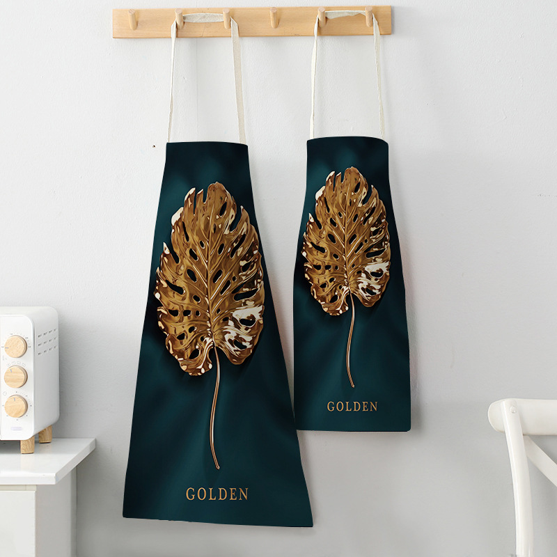 

Multifunction Kitchen Apron Women Creative landscape Cotton Linen Sleeveless women Chef Cooking Aprons Kitchen 68*55cm 0063