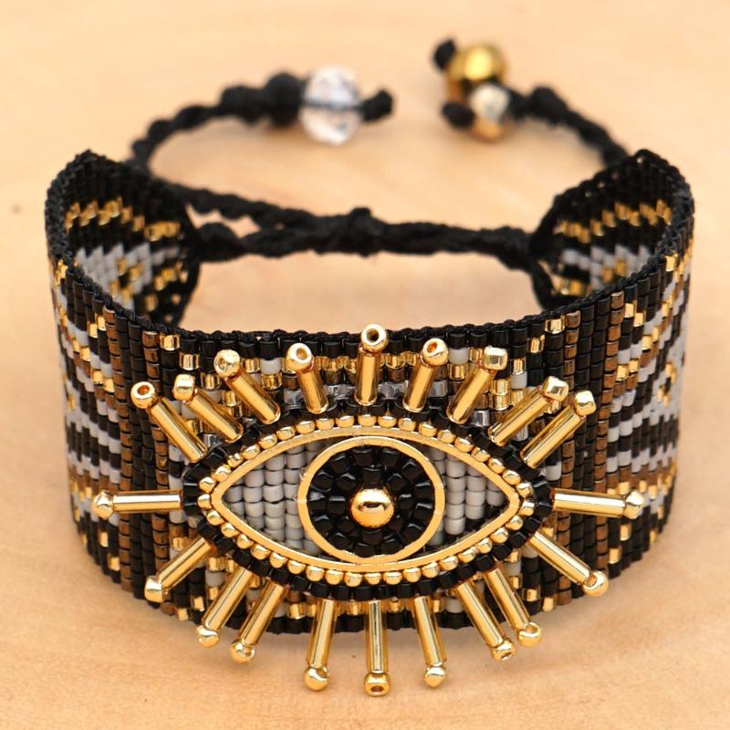 

Rttooas Turkish Evil Eye Bracelets Lucky Pulseras Mujer Moda 2020 Women Handmade Beads Gift For Her Fashion Jewelry New