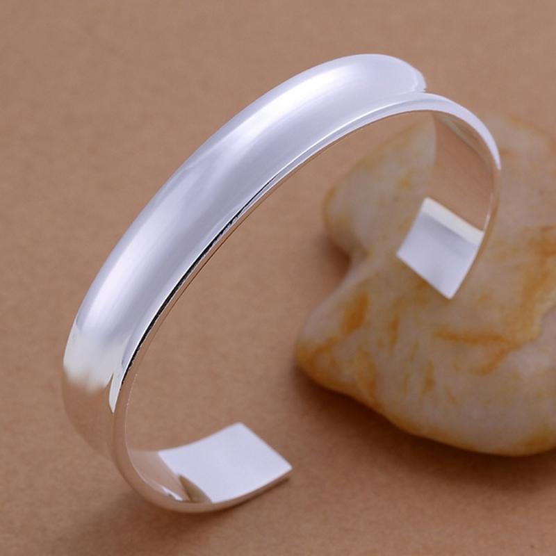 

Factory direct WOMEN lady wedding party fashion Silver color jewelry bangle cuff cute nice gift circular open bracelet B078