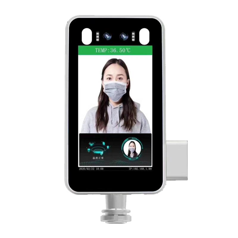 

New Arrival Temperature Detect Camera Wrist Temperature Measurement Voice Alarm Facial Access Control Time Attendance