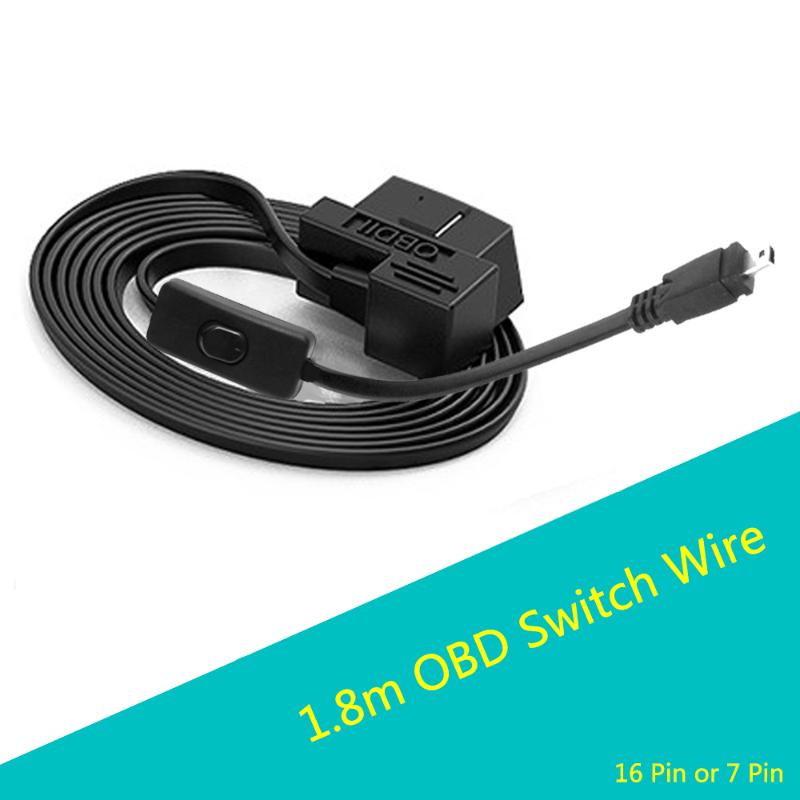 

16 Pin HUD Wire Cable Head Up Display OBD Switch Cable Auto Car Wire With Switch High Quality OBD2
