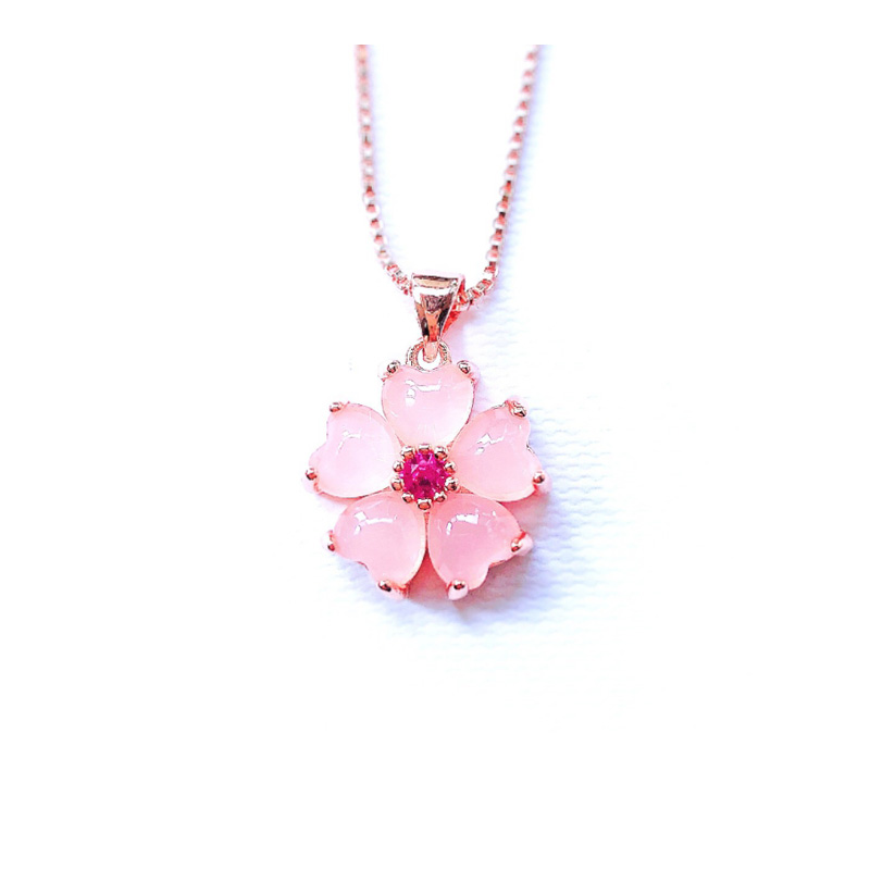 

Necklaces for women Fashion Jewellery Pink crystal pendants New store opening discount