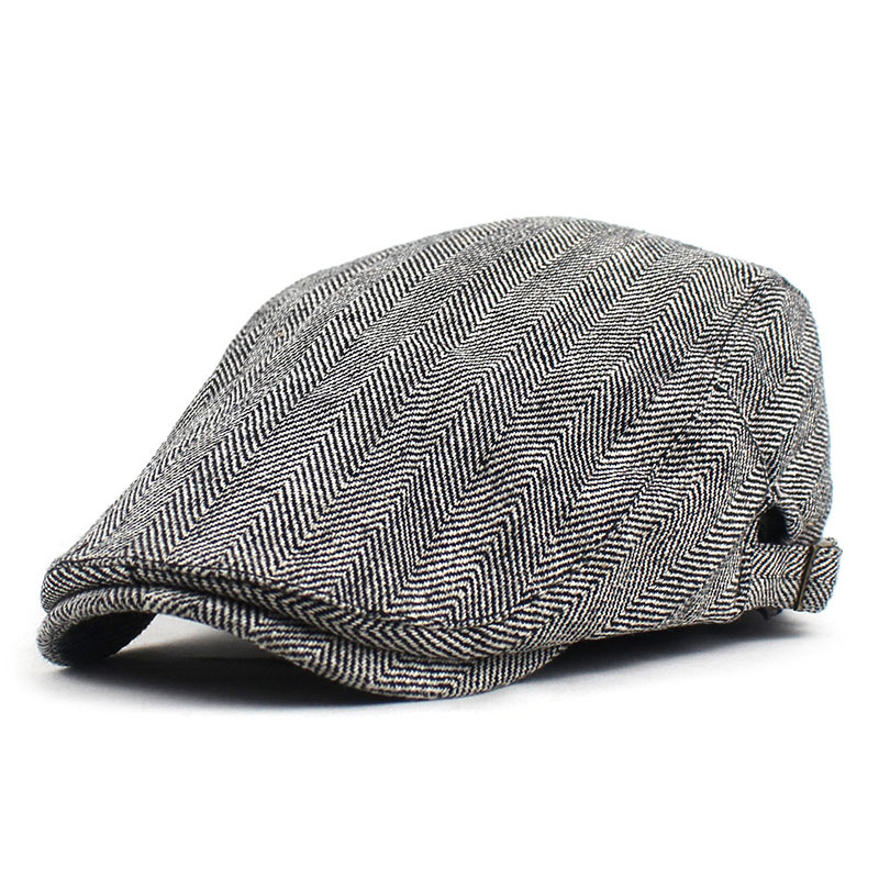 

2020 Plaid print Newsboy Caps Cotton Flat Peaked Cap Men and Women Painter Beret Hats 11, Style 3