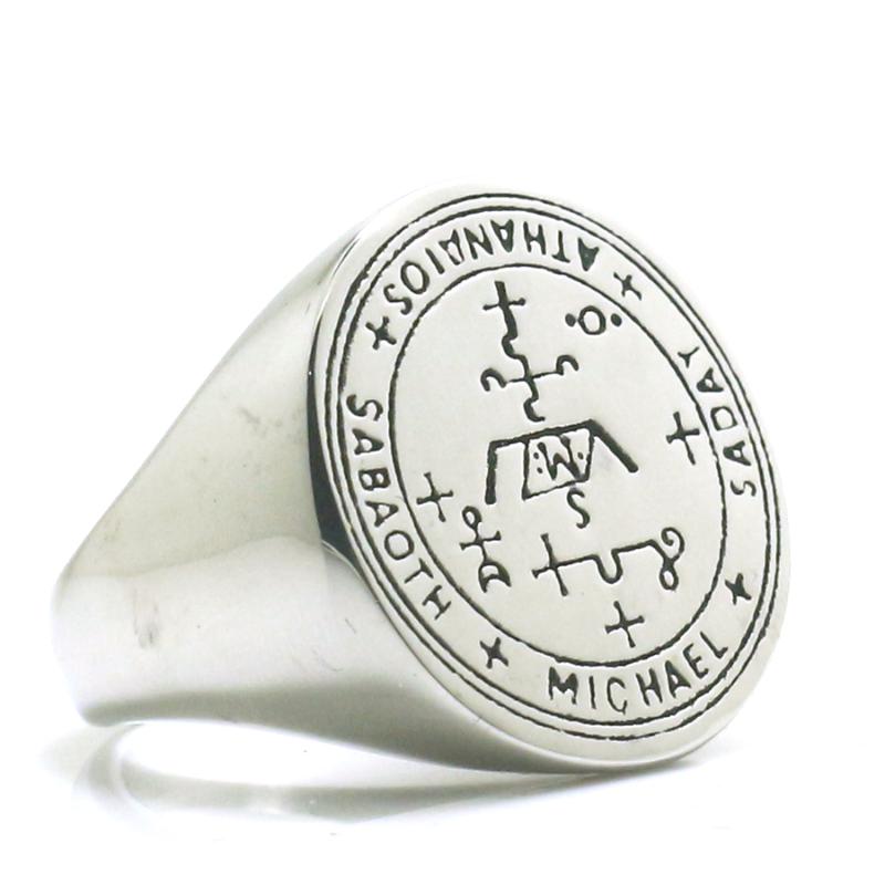 

Newest Mens Boys Michael Protection Amulet 316L Stainless Steel Catholicism Ring