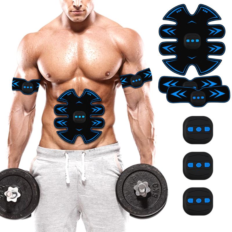 

ABS Stimulator Muscle Toner Rechargeable EMS Abdomen Muscle Trainer Toner Toning Belt Fitness Equipment