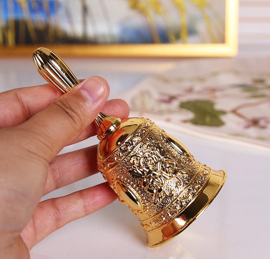 Zinc alloy bar and restaurant Other Dinnerware vegetable bell dining table ring hand bells metal handicraft home furnishing-image-586300891