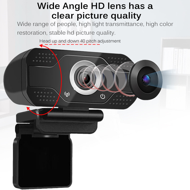 

1080 USB Webcam Computer PC Web Camera with Microphone Cameras for Live Broadcast Video Calling Conference Work