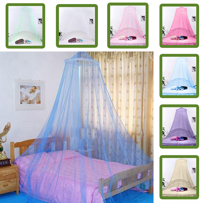 

Outdoor Elegant Round Lace Insect Bed Canopy Netting Curtain Dome Mosquito Net 34