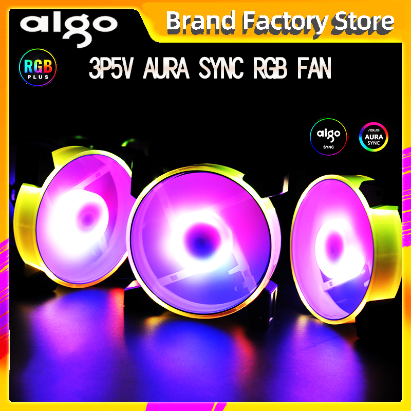 

Aigo c7 3pin5v Aura Sync RGB Fan 120mm LED PC Computer Case Fan Quiet CPU Cooler Cooling Adjust speed mute controller Remote