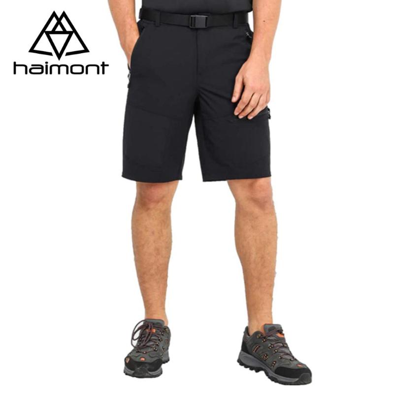 

haimont Cargo Shorts Men's Summer Outdoor Hiking Shorts Tactical Quick Dry, Black
