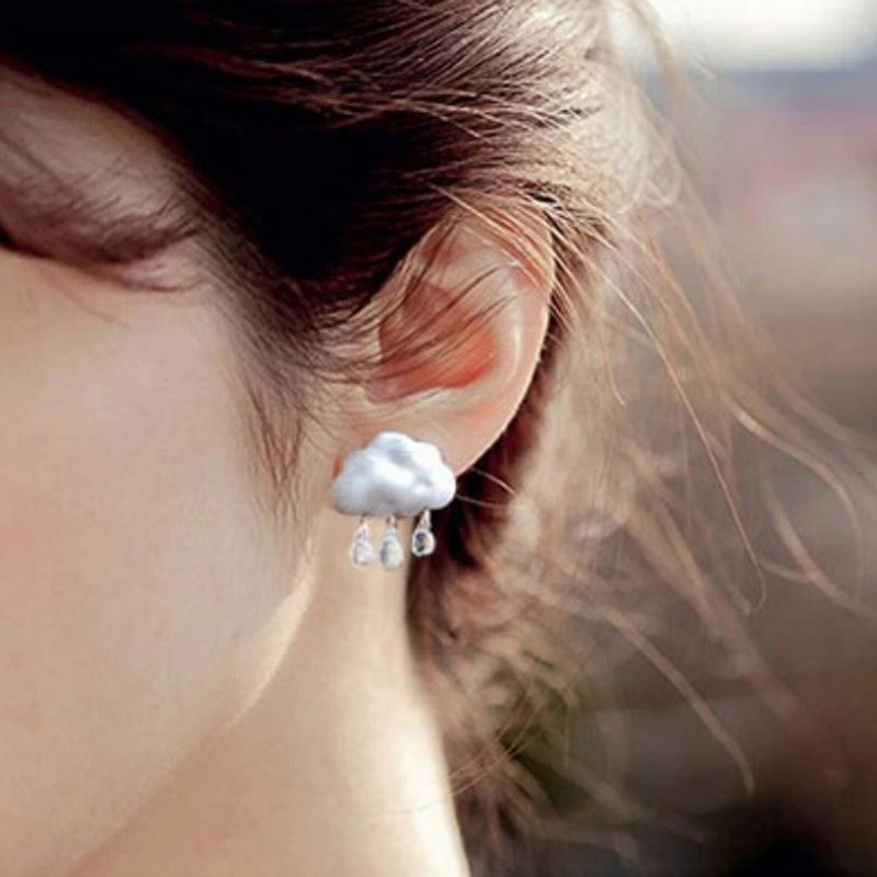 

Gold 2 Colors Earing Crystal Pearl Cloud Waterdrop/Raindrop High Quality Earrings Fashion Jewelry Dropshipping 2020