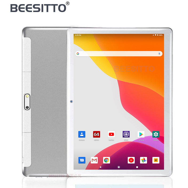 

Newest 10 inch Tablet Android 9.0 Dual SIM 3G Phone Call 32GB ROM Wifi Bluetooth Android 1280x800 IPS 2.5D Glass 10.1 Tablets PC, Black