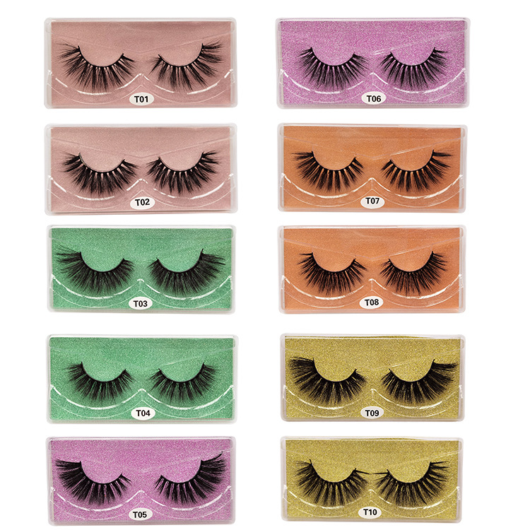 

Wholesale Faux Mink Eyelashes 3D Fake Lashes Natural Long Eyelashes False Eyelashes Makeup False Eyeashes In Bulk