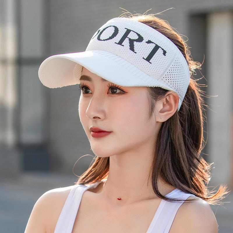

Hat Female Sun Hat Sunscreen Summer Korean Style Casquette Trendy All-match Topless Duck Tongue Fashion Visor Hats Kapelusz 2020, White