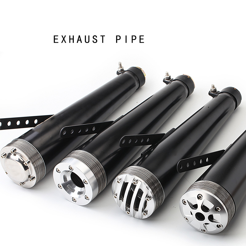 

Motorcycle Exhaust pipe Muffler Pipe muffler Motorbike Slip-On Vintage For Custom Bobber Cafe Racer Two Sides